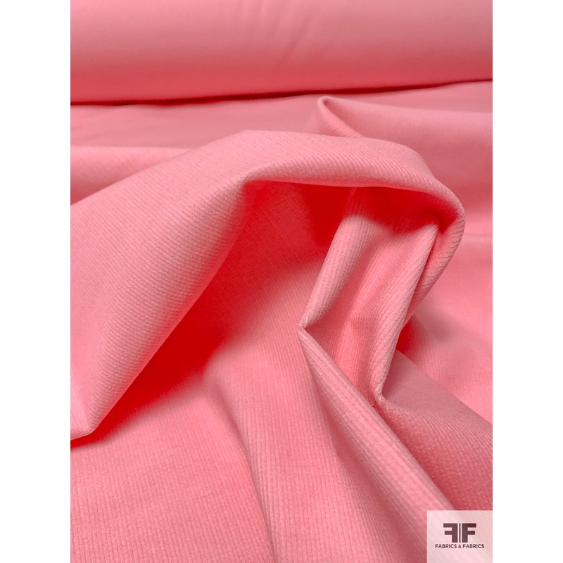 Solid Pinwale Stretch Cotton Corduroy – Pink Fabric by the Yard