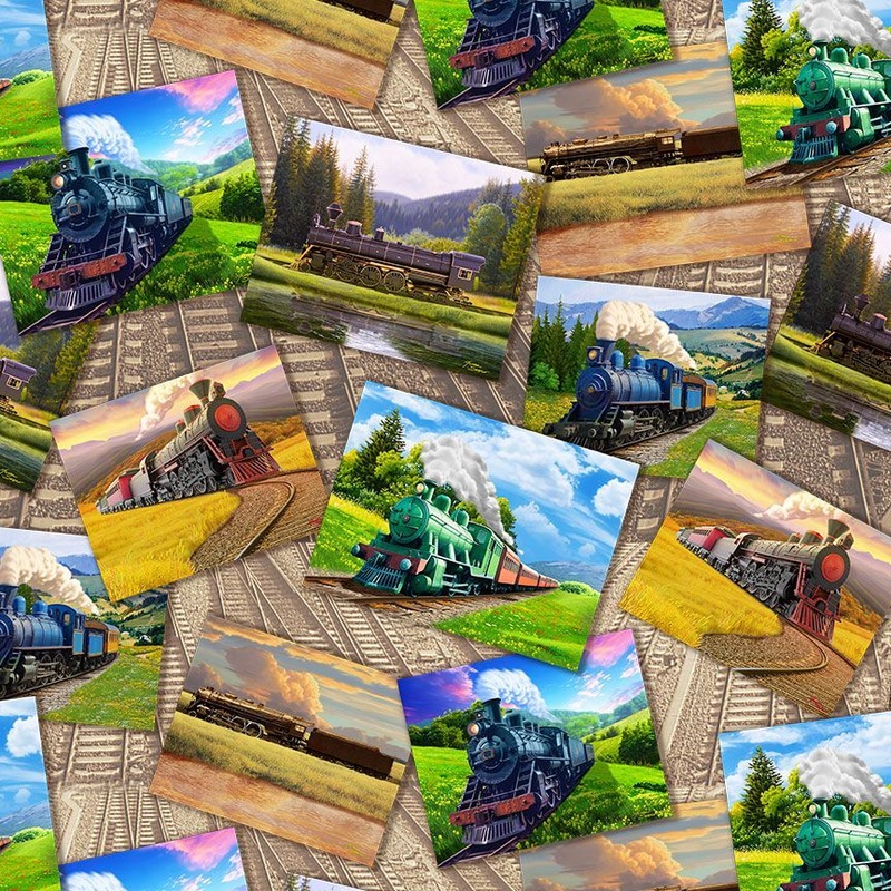 Tour Around The World / Trains Postcard & Track