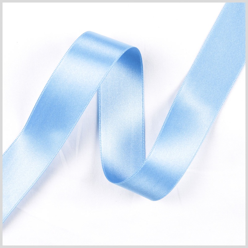 3/8″ Blue Double Face French Satin Ribbon