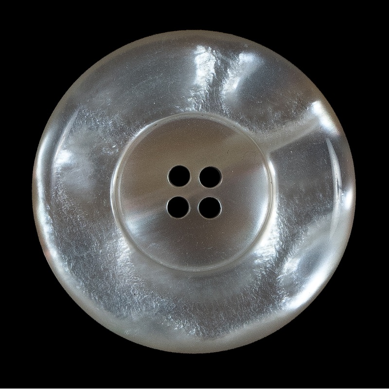 Beige Iridescent Plastic Button – 54L/34mm