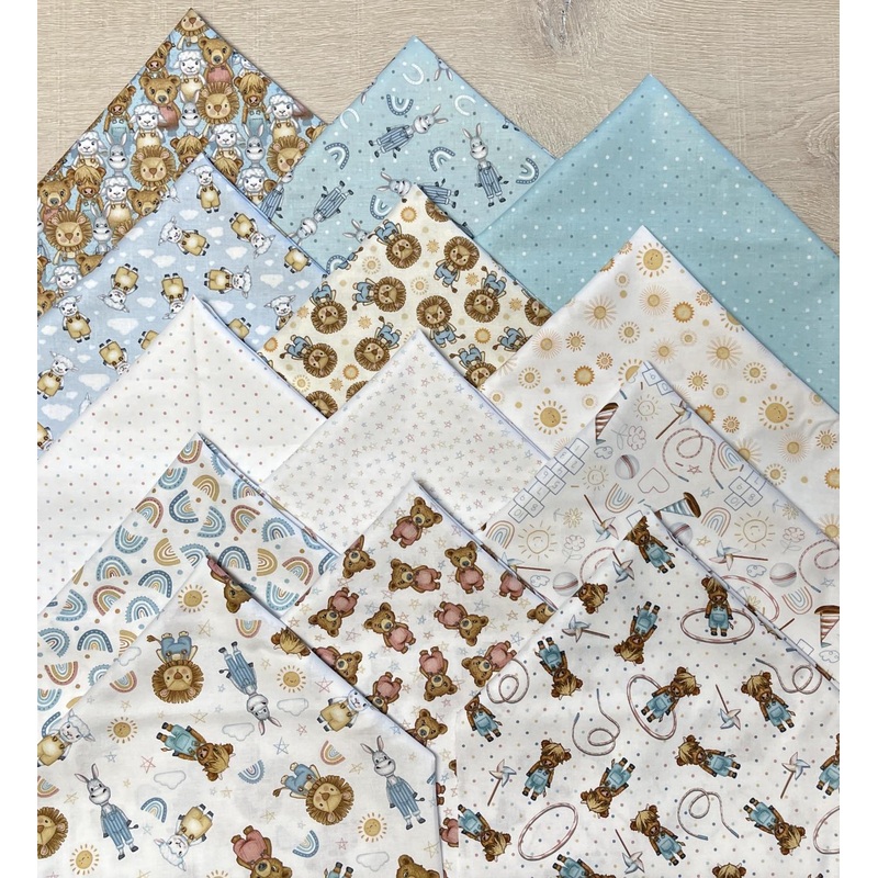 Boho Buddies – Fat Eighth Bundle – 13 pieces – 9.75″x21″