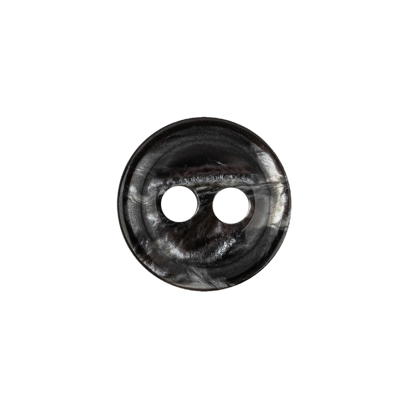 Italian Thunder Storm Gray Tiny Mound 2-Hole Plastic Blazer Button – 28L/18mm