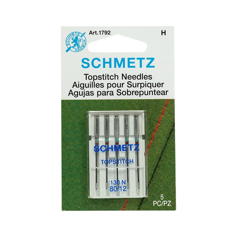 Schmetz Topstitch Machine Needles – 80/12 – 5 ct