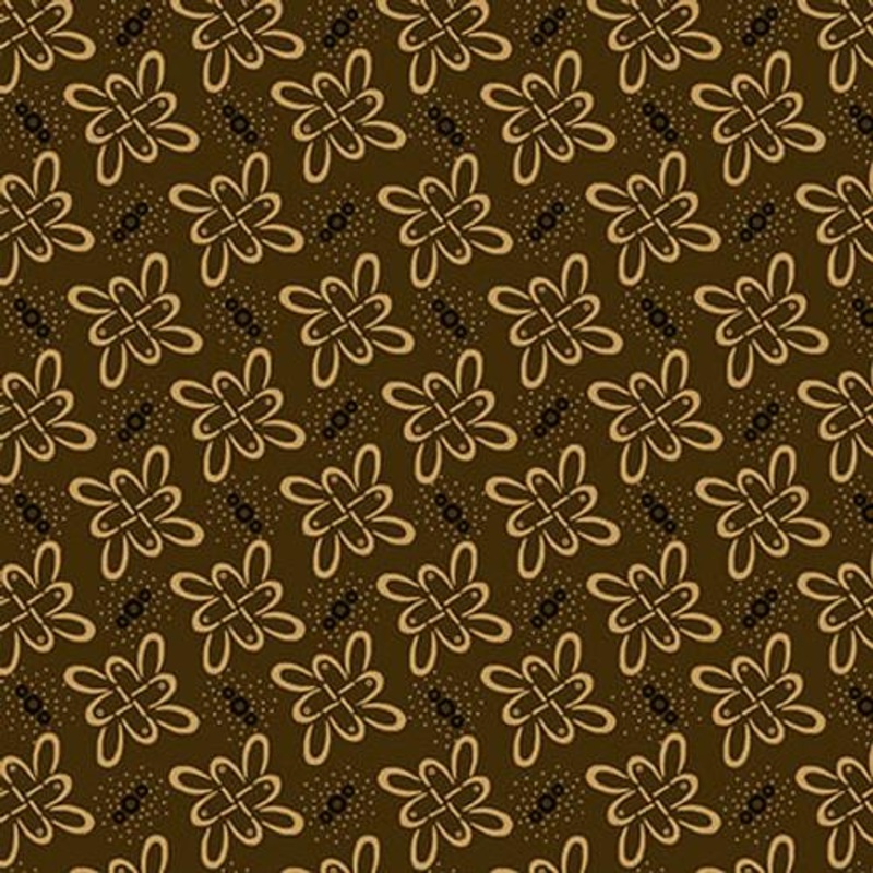 Scrap Basket Favorites  1526-33 – Brown Windswept Petals