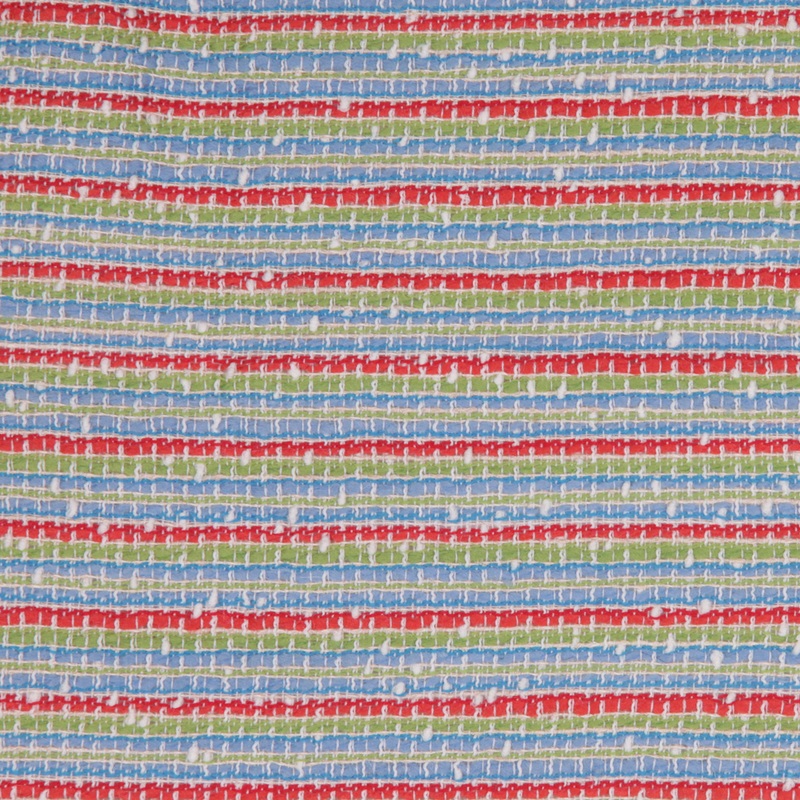 Summer Striped Famous NYC Designer Cotton-Wool Boucle