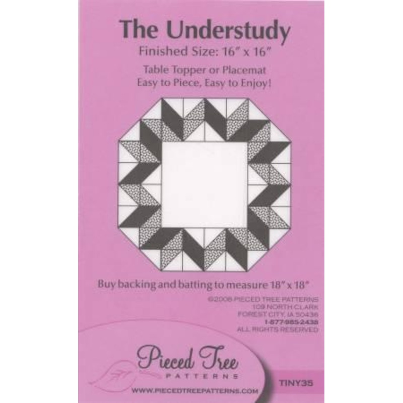 The Understudy Table Topper Pattern by Pieced Tree Designs