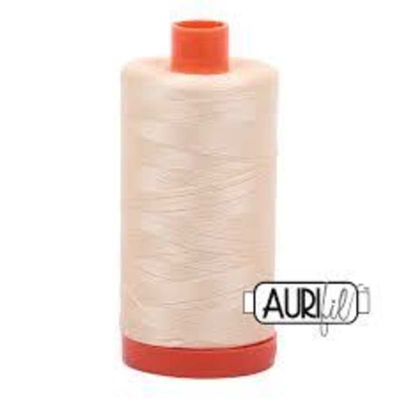 50wt – Aurifil – 2123 – Butter – 1300m/1422yd