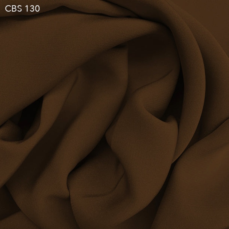Silk Crepe Back Satin – Caramel Fabric by the Yard