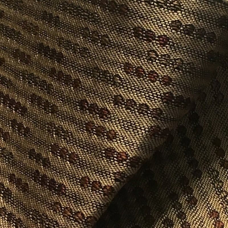 Swavelle Lolly Harvest Dotted Stripe Brown Upholstery Fabric Order Product