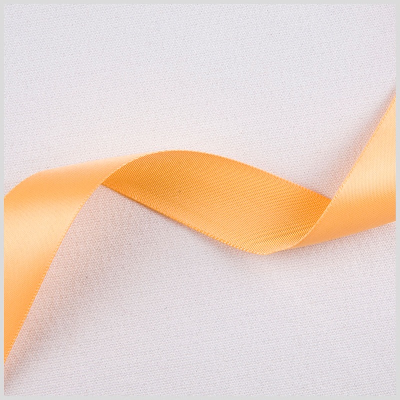 7/8″ Tangerine Single Face Satin Ribbon