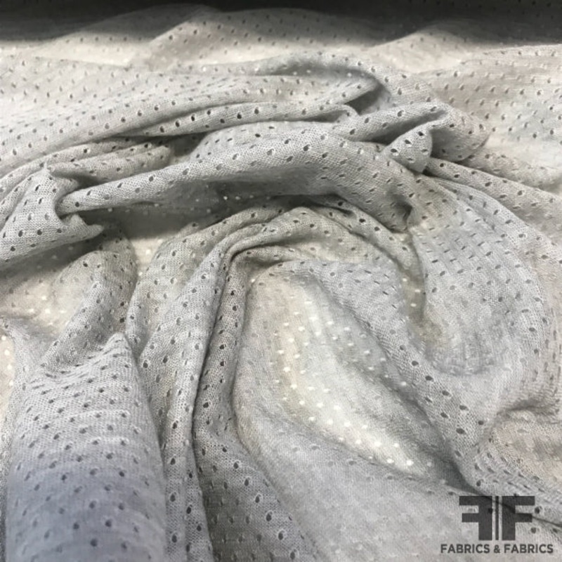 Athletic Mesh/Knit – Grey Fabric by the Yard