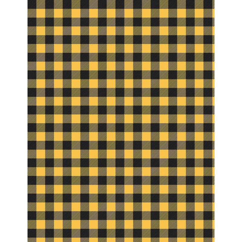 Buffalo Check Gold and Black