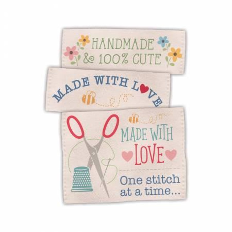 Made With Love Woven Labels – Lori Holt – 3 Designs/15 Labels