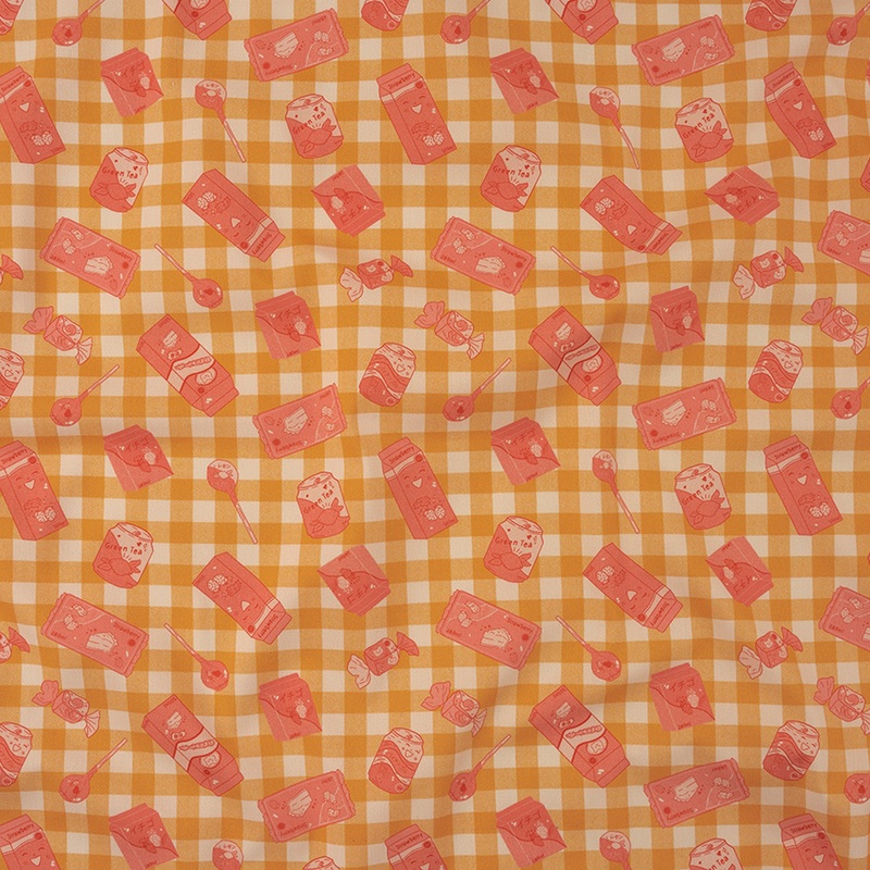 Mood Exclusive Peachy Produce Stretch Cotton Twill