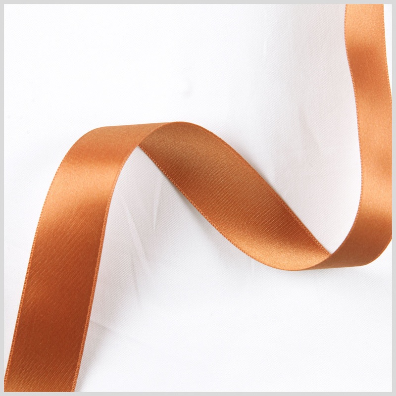 Pumpkin Double Face French Satin Ribbon – 1″