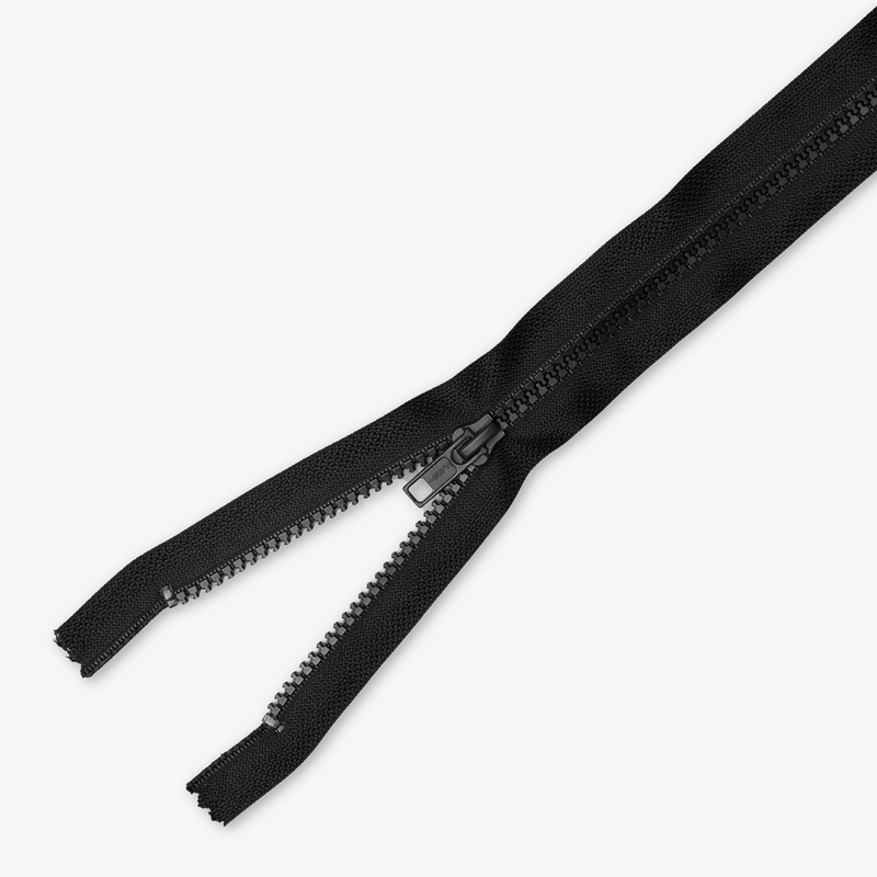 Vislon Type 5 Chunky Zip Open Ended – 20cm Black