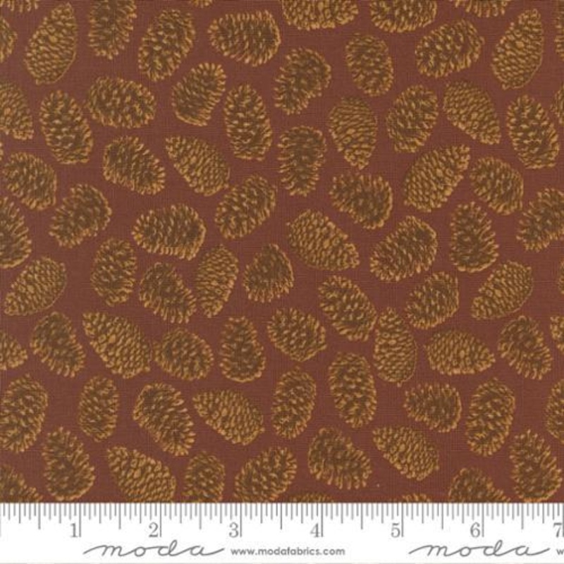 Autumn Forest  –   514124-14  Pinecones Russet