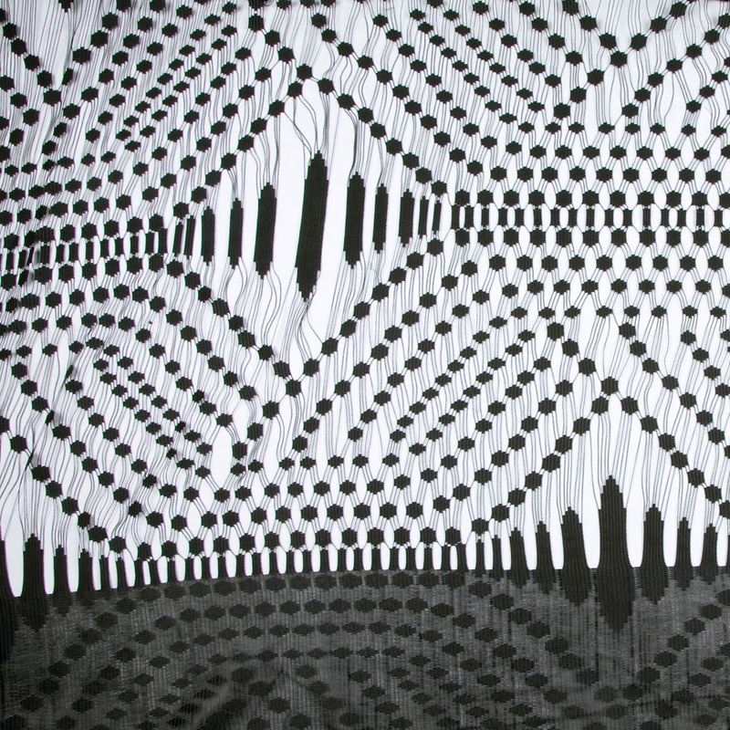 Black Classical Poly Lace Panel