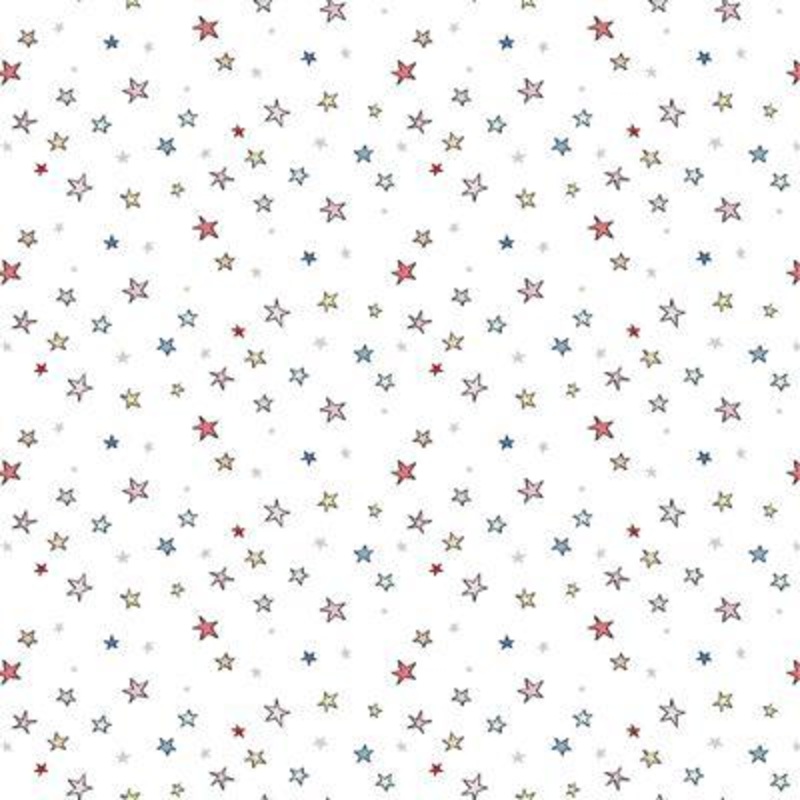 Guess How Much I Love You  by Clothworks – Y3690-55FL – Flannel Stars Multi Color