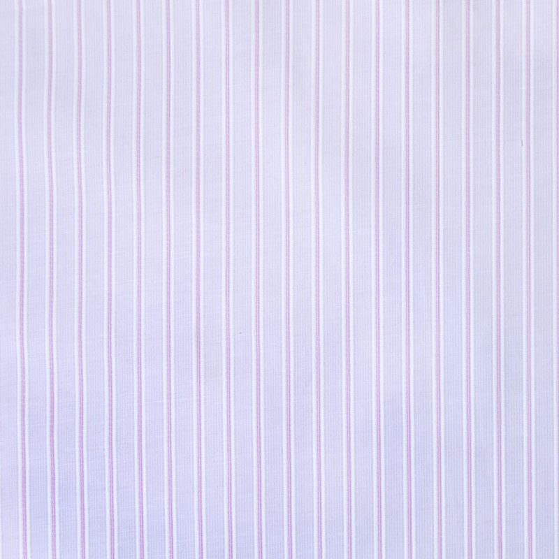 Lavender/White Striped Shirting