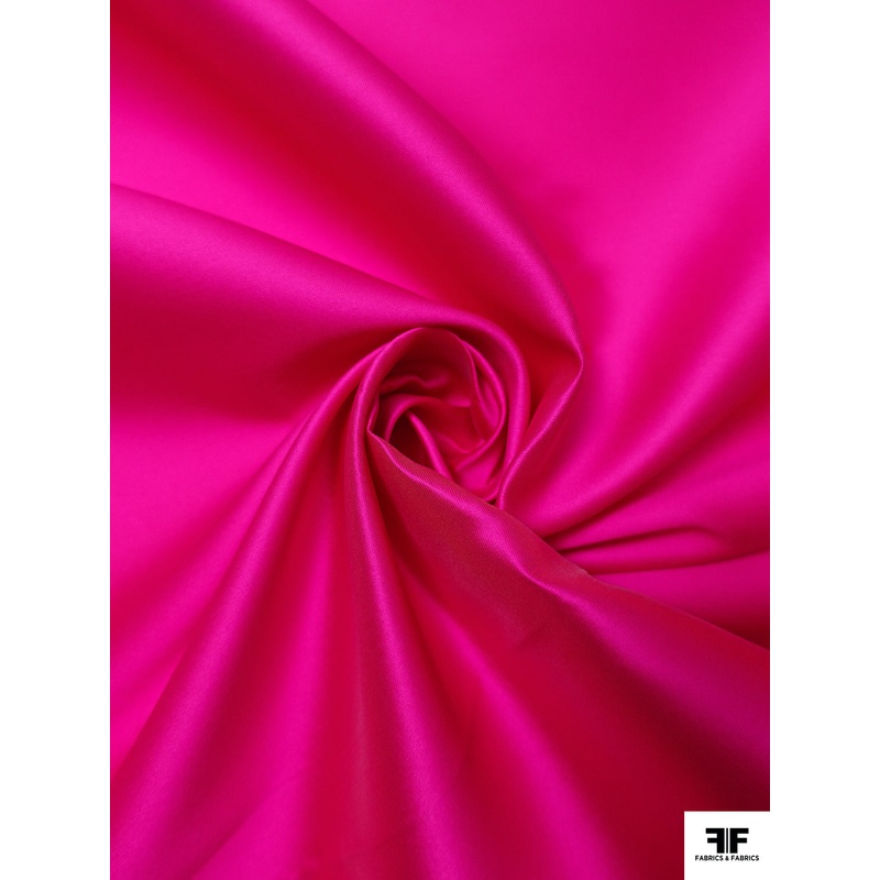 Made in Spain Silk-Polyester Zibeline – Fuchsia Fabric by the Yard