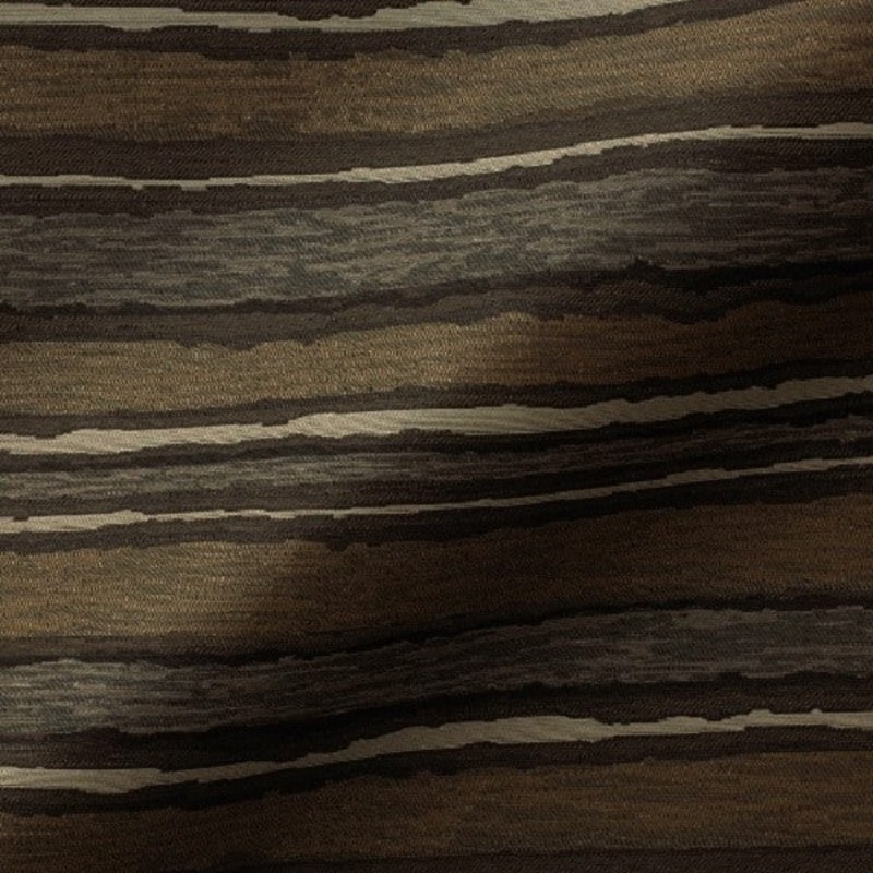 Remnant of Pallas Painted Stripe Walnut Brown Upholstery Fabric Order Product 1