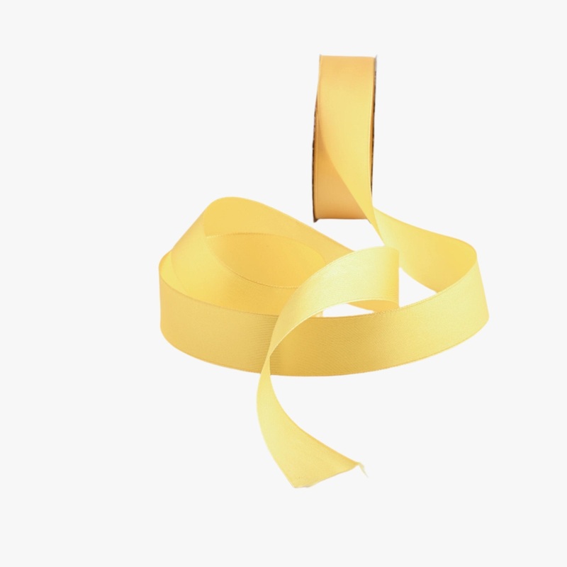 Satin Ribbon 25mm Yellow #270 Per Meter