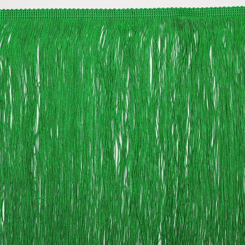 16″ European Green Chainette Fringe Trim