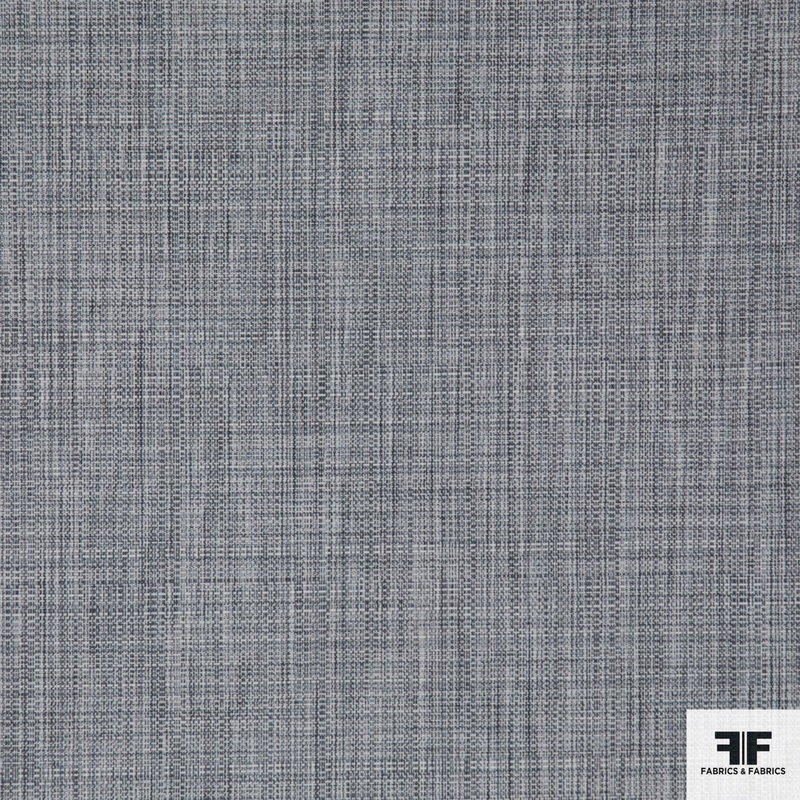 Cotton Blend Tweed – Blue/Grey Fabric by the Yard