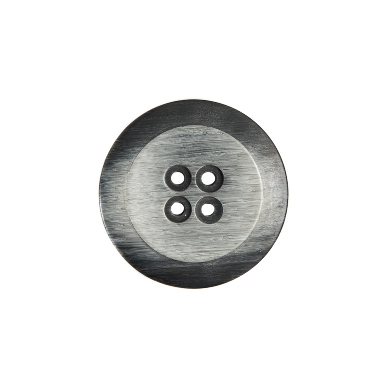 Italian Gray Plastic Button – 28L/18mm