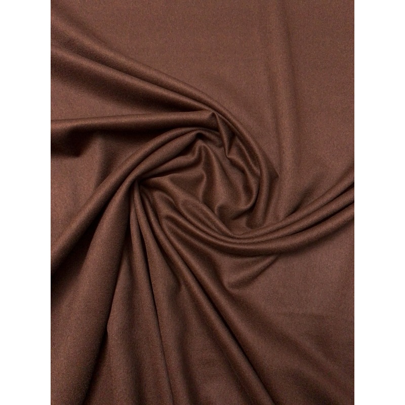 Italian Jacket Weight Wool Coating – Chocolate Brown Fabric by the Yard