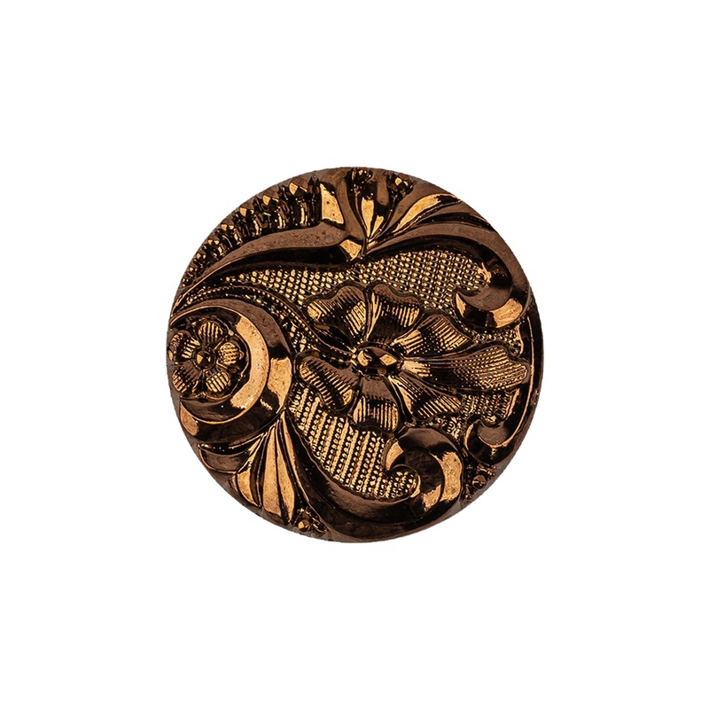 Copper Glass Button – 36L/23mm