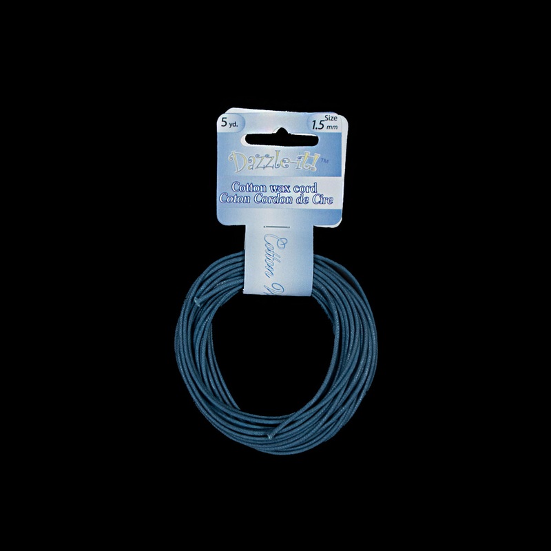 Dazzle-It Denim Cotton Wax Cord – 1.5mm