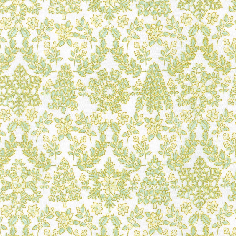 Holiday Flourish: Snow Flower / Fresh Sage
