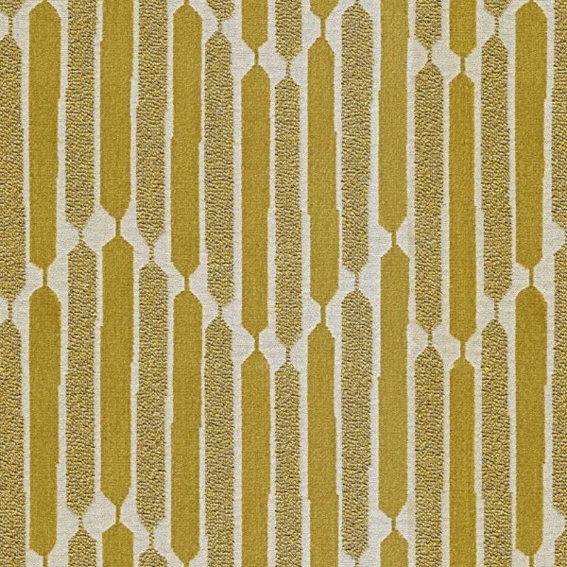 Remnant of Designtex Chenille Chevron Yellow Upholstery Fabric Order Product 1