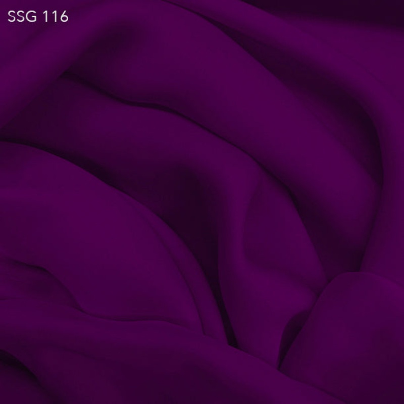 Silk Georgette – Violet Fabric by the Yard