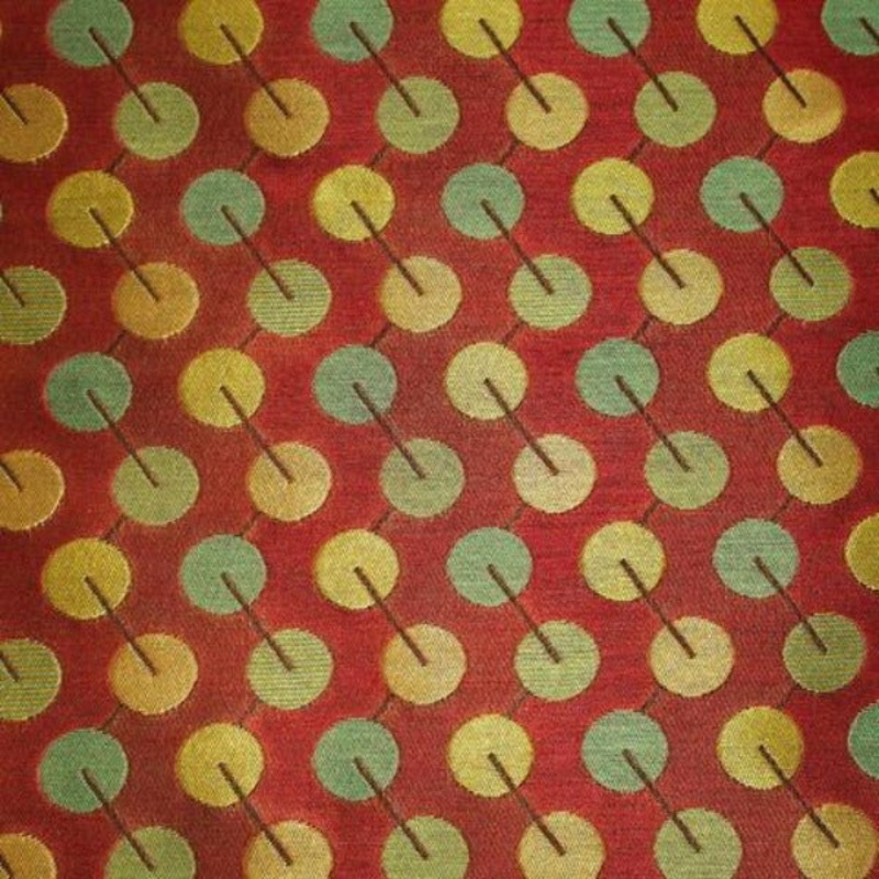 Arc-Com Bauble Ruby Red Upholstery Fabric Order Product