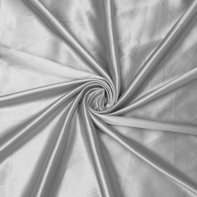 Stretch Satin Grey #17 140cm Per Meter