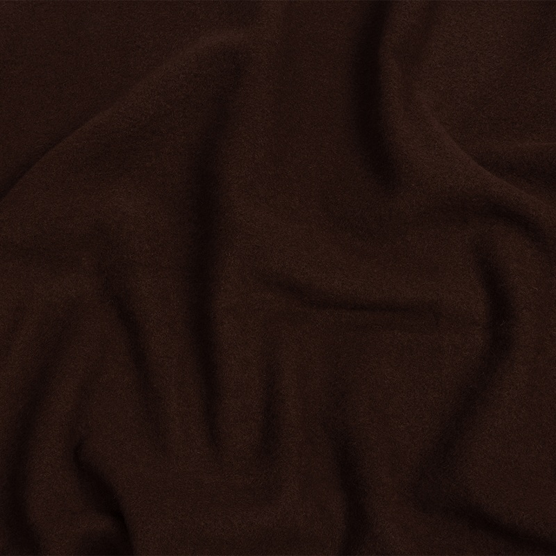 Wool and Cashmere Coating Made in Italy – Chocolate – Alberini Collection