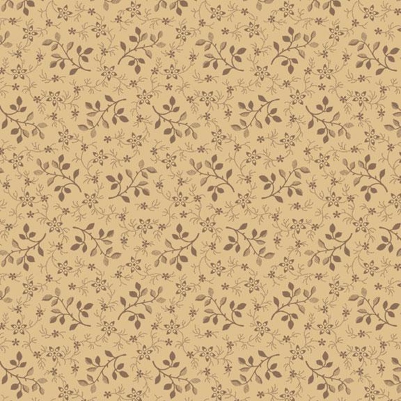 Mercantile Flannels F711115-Cozy Leaves Tan