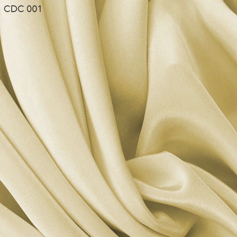 Silk Crepe de Chine – Pineapple Cream Fabric by the Yard