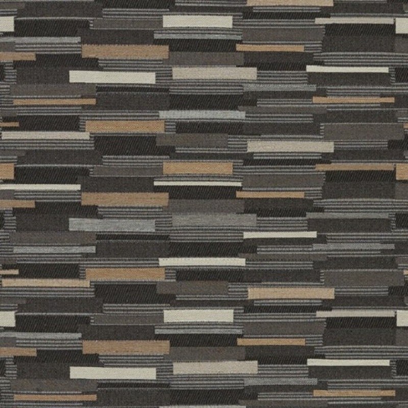 Designtex Jaunt Obsidian Dashes Gray Upholstery Fabric Order Product