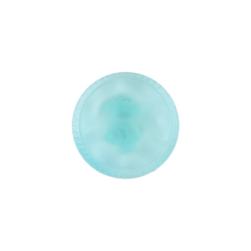 Italian Matte Sky Translucent Saw Tooth Rim Shank Button – 28L/18mm