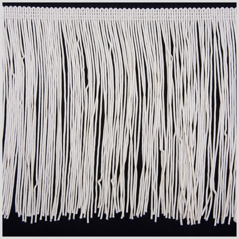 Ivory Chainette Fringe – 6″