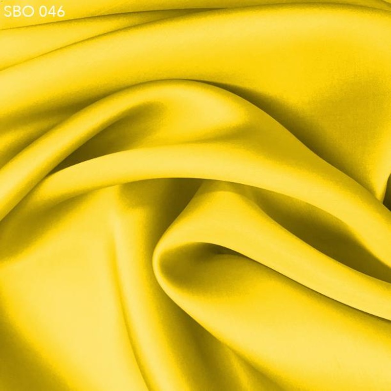 Satin Faced Organza – Blazing Yellow Fabric by the Yard