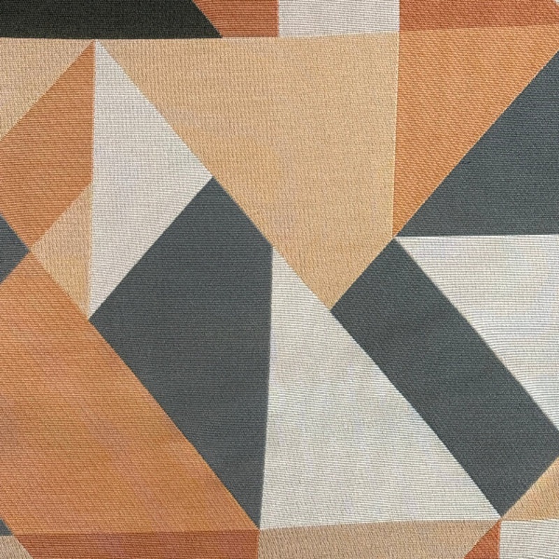 Carnegie Collage 5 Orange Upholstery Fabric Order Product