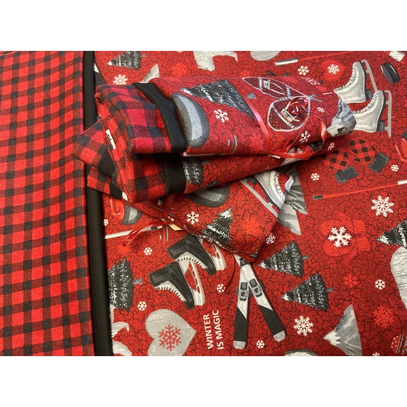 Cozy Up Flannel – Pillowcase Kit – Winter Sports – Includes Pattern