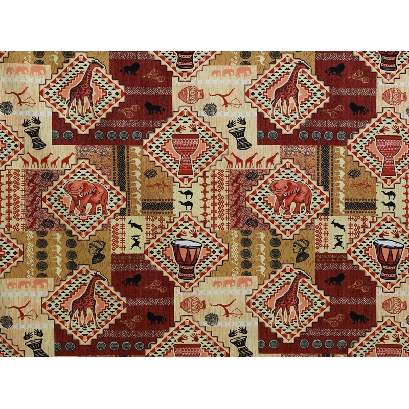 150cm 100% Cotton Makoti Ethnic Print DR2609-8 DR2609-8