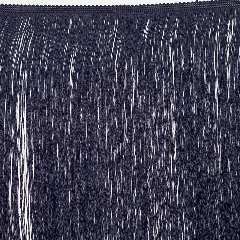 24″ European Dark Blue Chainette Fringe Trim