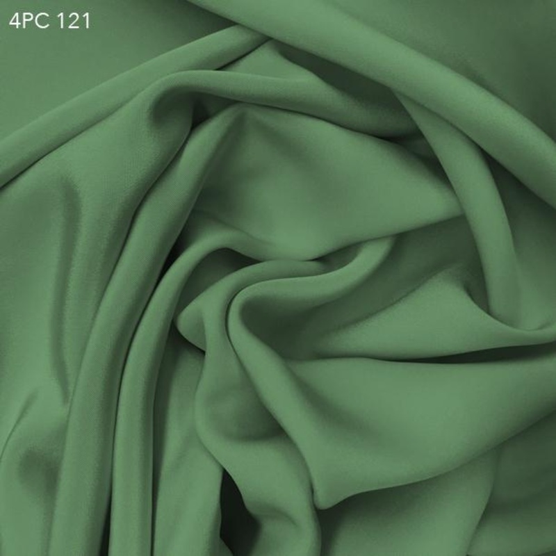 4 Ply Silk Crepe – Peapod Green Fabric by the Yard